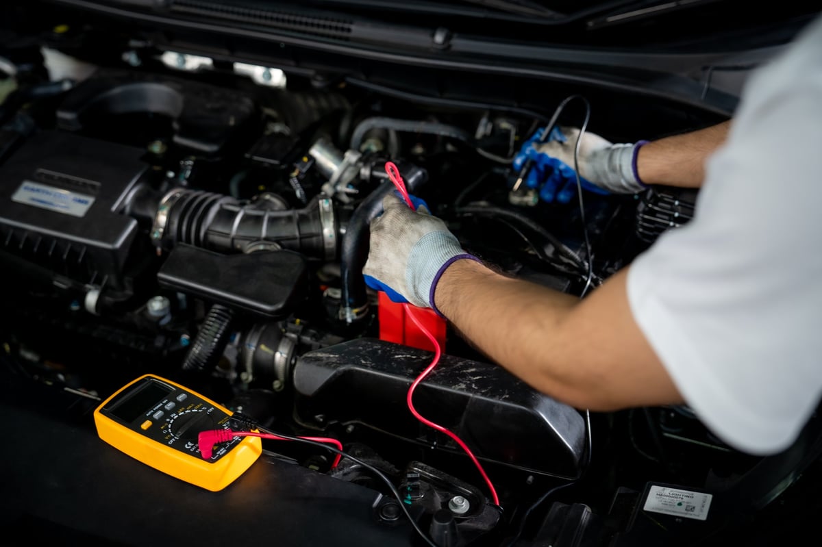 Battery and starter testing at Brothers Auto Care in Lubbock